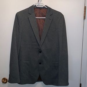Slim Fit Knit Blazer